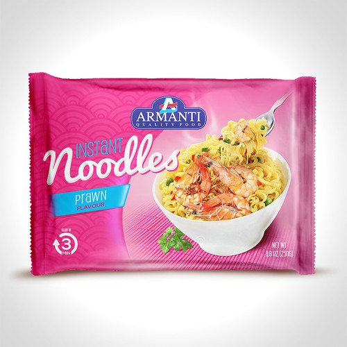 New Armanti Instant Noodles Design réalisé par tomdesign.org