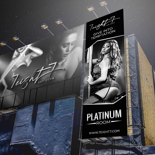 Billboard for a Nightclub and Gentlemen’s Club Design by Sketch Media™