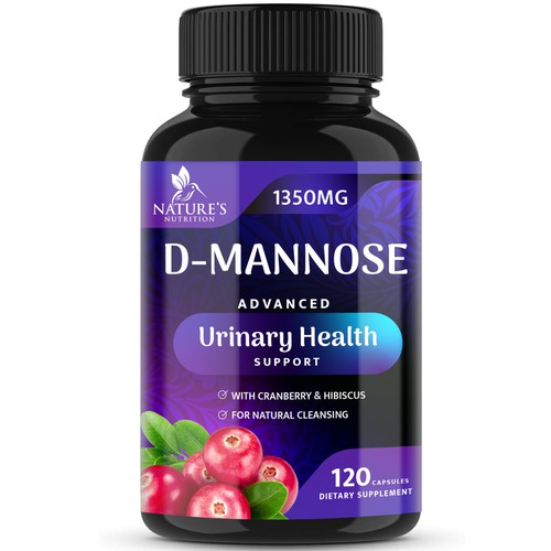 Colorful D-Mannose Design Needed for Nature's Nutrition Design by R O S H I N