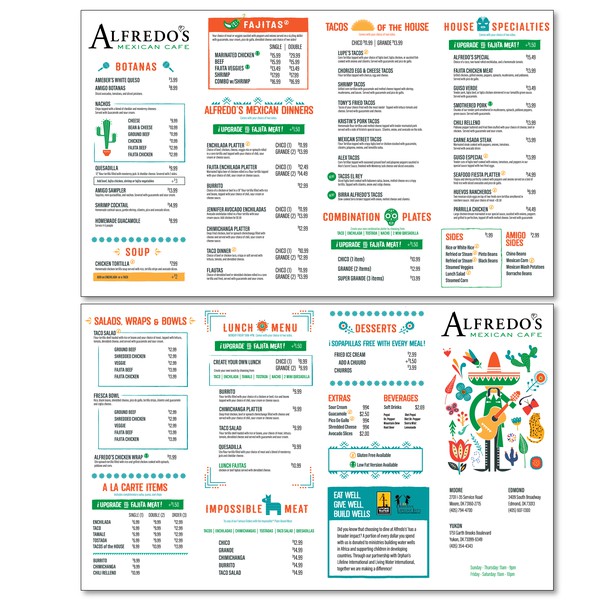 Menu design