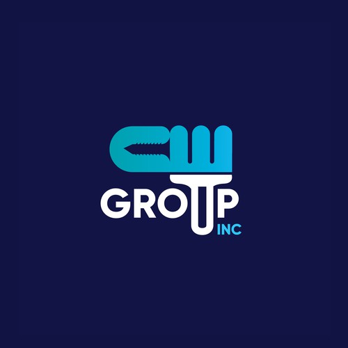 CW GROUP INC logo design Design by Brandsoup