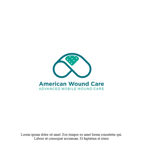 Clean logo for mobile wound care center Design by CDS STUDIO