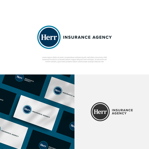 Upscale insurance agency Design by suzie