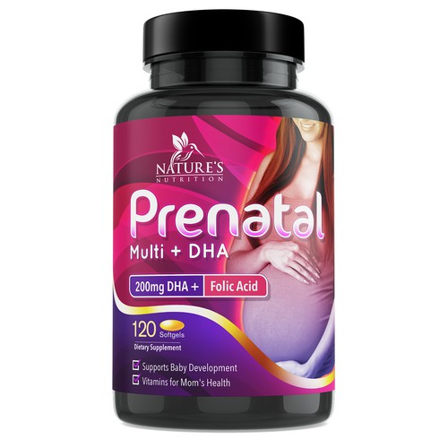 Prenatal Vitamins Label Design needed for Nature's Nutrition Réalisé par ted181 dexign