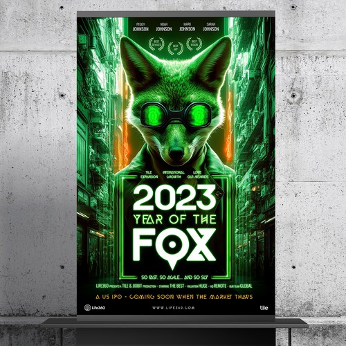 Life360 2023 Year of the Fox Poster Design by roppix