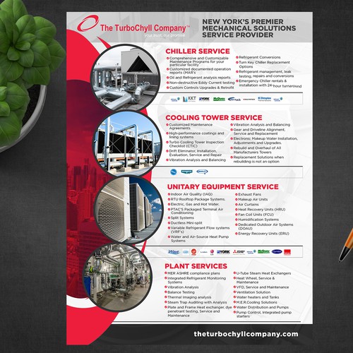 The TurboChyll Company Line Card Design by ektadevesh