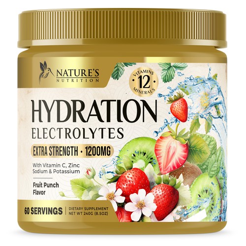 Hydration Electrolytes Design Needed for Nature's Nutrition Design by UnderTheSea™