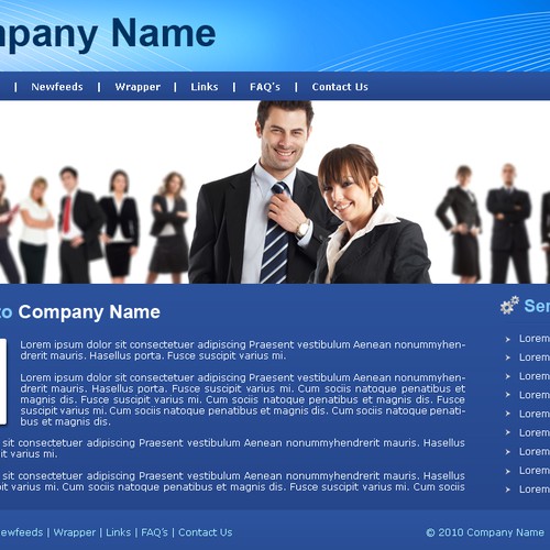 1-3 Page Website Template Design von KaizenKarma