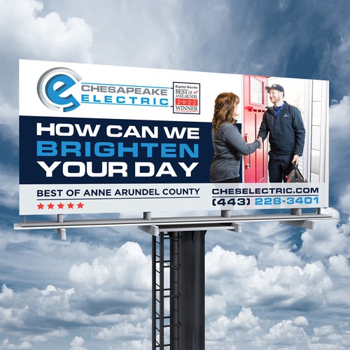 Chesapeake Electric Billboard Design by Brainovative