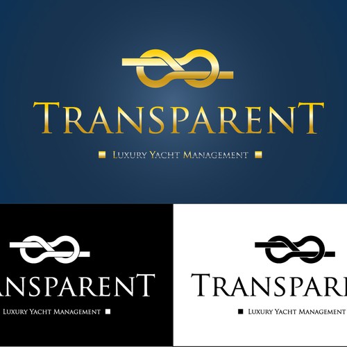 logo for TRANSPARENT Luxury Yacht Management Design by m4rio