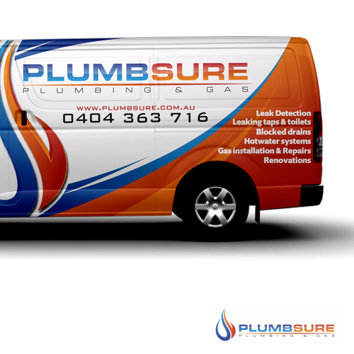 Design my Plumbing Van (logo attached) | Car, truck or van wrap contest