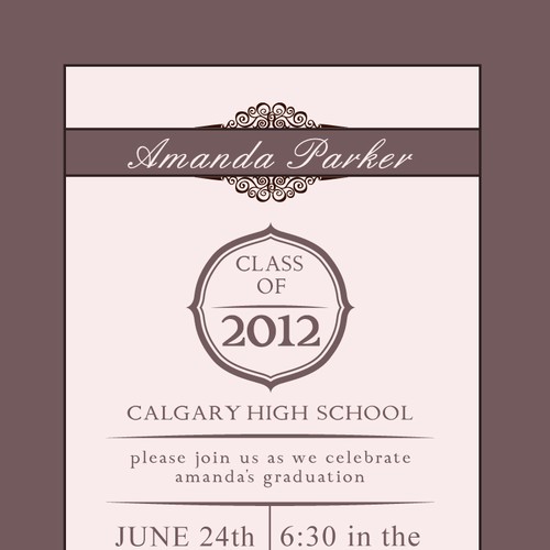 Picaboo 5" x 7" Flat Graduation Party Invitations (will award up to 15 designs!) Design von simeonmarco