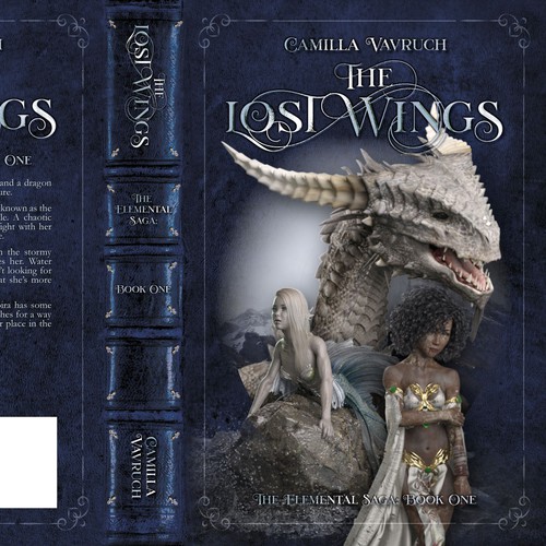 Fantasy cover for a YA with dragons, mermaids and magic Diseño de Sander Both