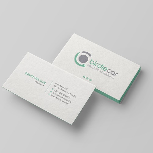 business card for company called birdie Design by Taaiebah