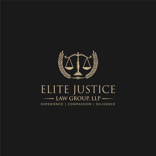 Elite Justice Law Group needs an empowering logo! Design by knight brands™