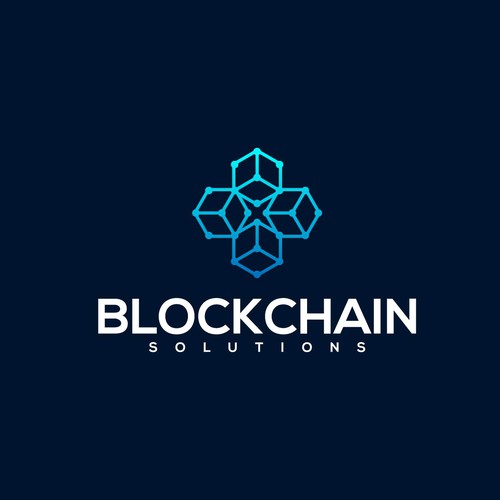 Blockchain company logo Diseño de Tiny Tulips Canvas