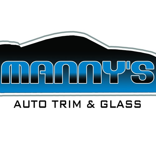 logo for MANNY'S AUTO TRIM & GLASS Logo design contest