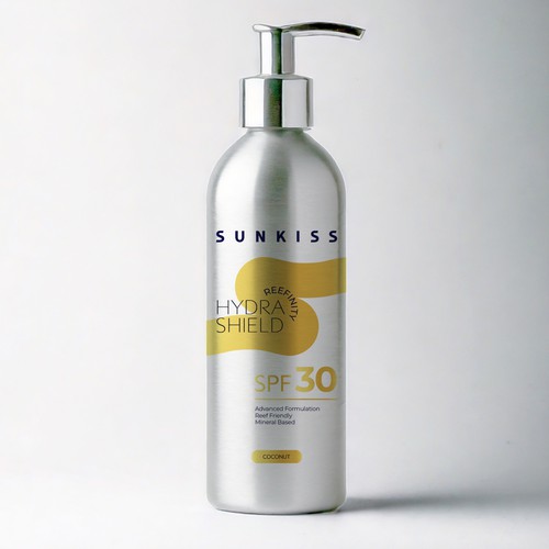 Luxury Sunscreen Label Design by Yachi Studio