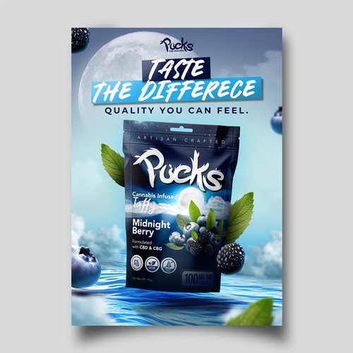 Searching for compelling advertisement for Cannabis edible brand Design by Divergentnic