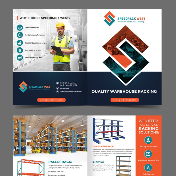 Flyer for industrial warehouse racking Postcard, flyer or print contest