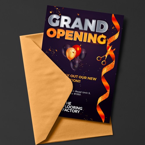 Grand Opening Flyer Réalisé par redmonk