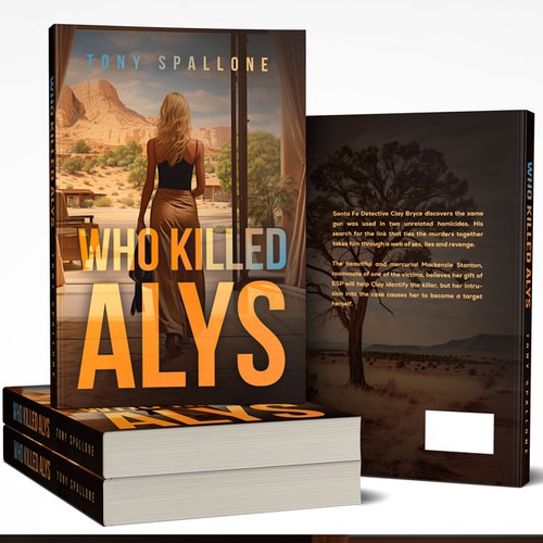 Murder mystery set in Santa Fe, New Mexico, USA that appeals to men and women  readers alike. Design by Estratosphera