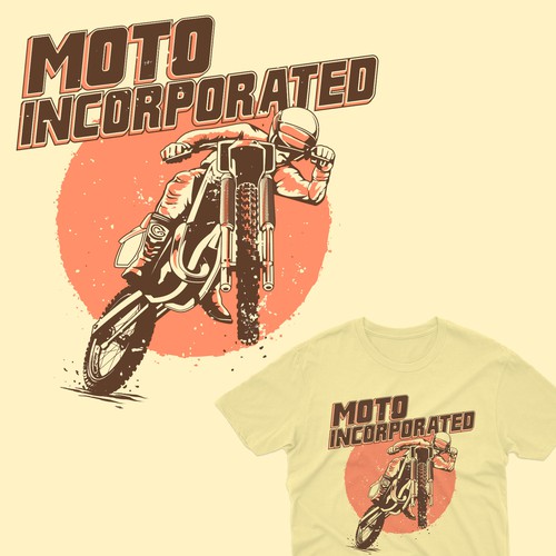 Vintage MX T-Shirt Design to Appeal to Motocross Enthusiasts Design by Tomie O