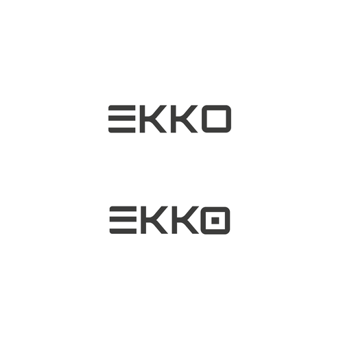 SIMPLE LOGO - ekko Letters then dm after Design by designblaast