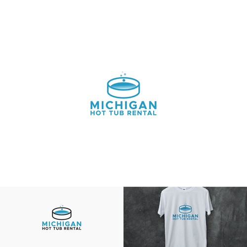 Michigan Hot Tub Rental Logo Design Contest Design by ekhodgm