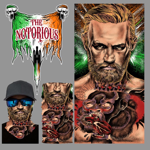 Design by Nggoplem titled "Bandana scraft conor mc gregor"