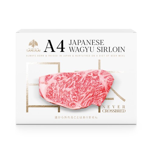 100% JAPANESE WAGYU STEAK Design by MarsiDesign