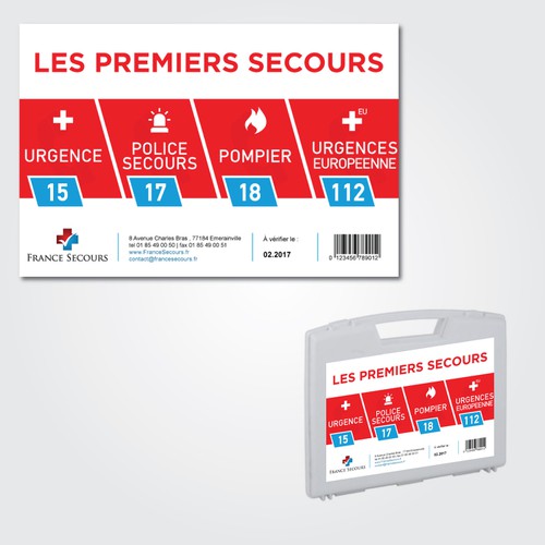 Etiquette pour le premiers secours Design by archandart
