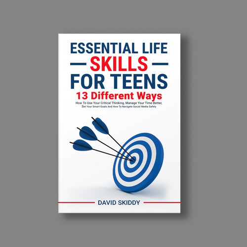 A powerful ebook cover for Essential Life Skills For Teens Design by The Cloud Digital