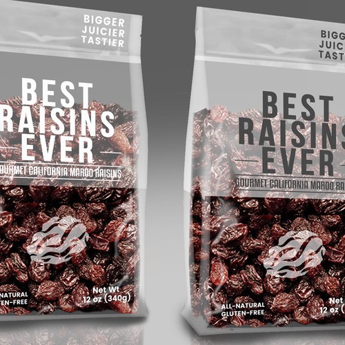 Best Raisins Ever - package design for PREMIUM raisins Design by CobyStar