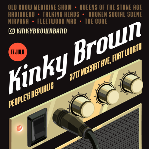 Flyer for cover band gig Design by BottleTop!