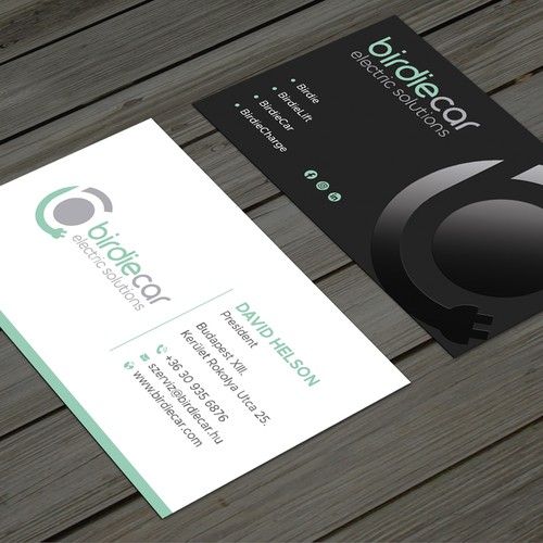 business card for company called birdie Design by Taaiebah