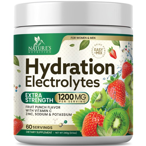 Hydration Electrolytes Design Needed for Nature's Nutrition Design by Black-Pepper