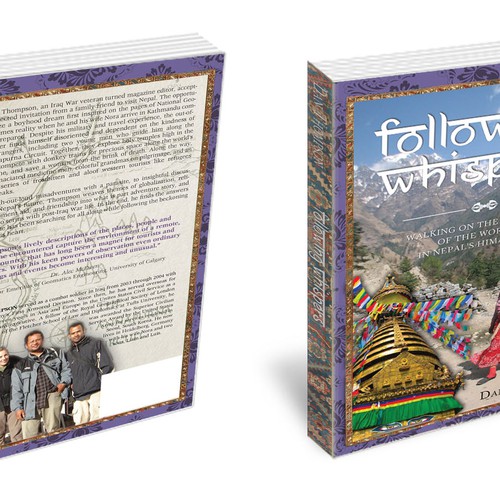 Design an exotic,  Nepal-themed travel book cover  Réalisé par LilaM