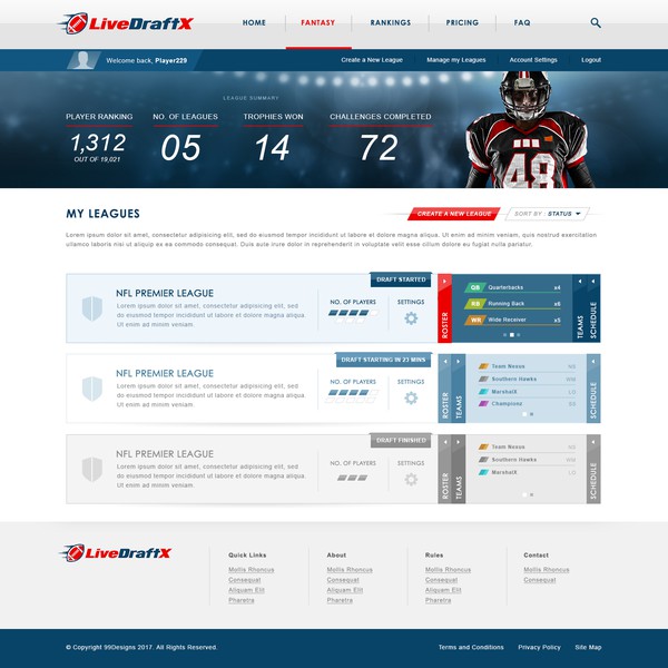 LiveDraftX: Online Fantasy Draft Boards