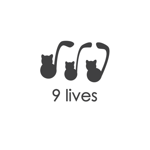 9 Lives Music Group Record Label LOGO Design by Reghardt