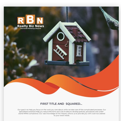 Real Estate Marketing Newsletter Design by DomeyFarid