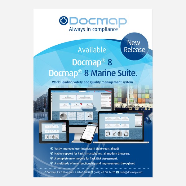  an impressive poster for the release of Docmap 8