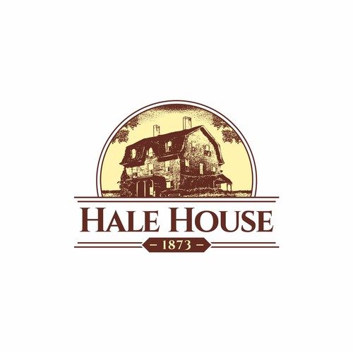 Historic and Famous Hale House Logo Design Design by Adam Anggriawan