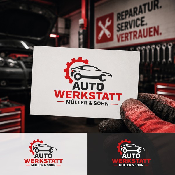 Design by artefacti titled "Bold automotive workshop logo"