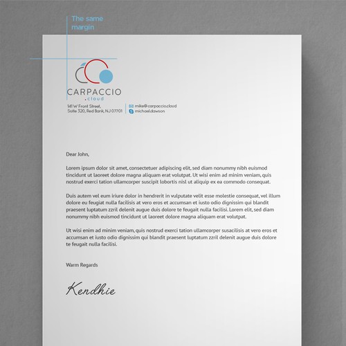 Give more muscle to research with graphic ID for CARPACCIO.cloud Design by kendhie