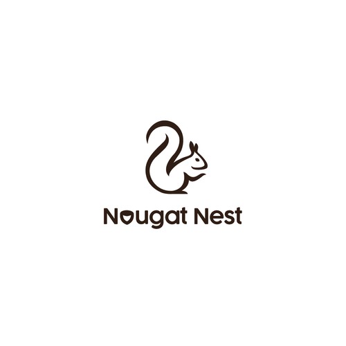 Simple yet elegant Squirrel design Diseño de Greycell design