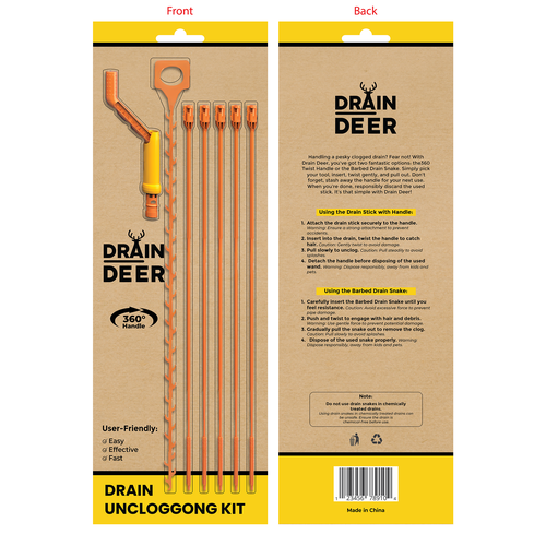 Guaranteed! stylish kraft blister packaging for drain deer: drain ...