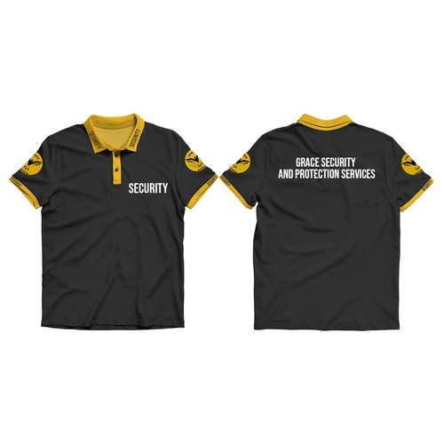 Custom security outlet polo shirts