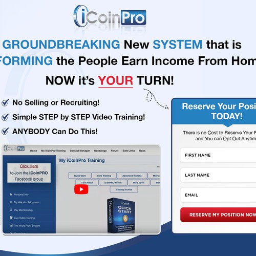 Landing page design contest entry by Atul-Arts
