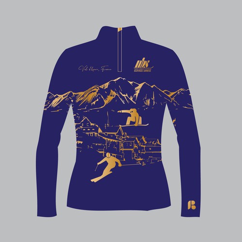 "National Brotherhood of Snowsports:   Luxury Shirt – Val d’Isère, France" winning Clothing or apparel by Higher Graphics